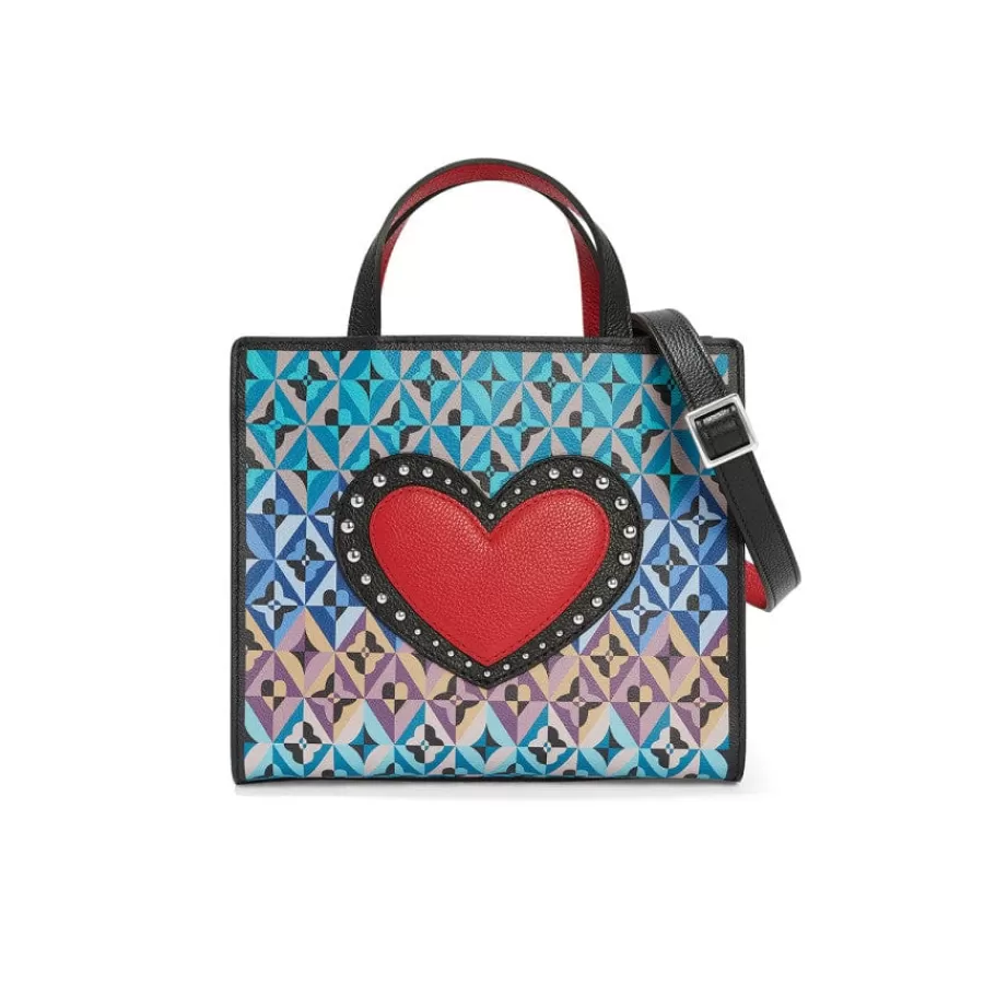 Totes>Brighton Fashionista Moody Blue Small Tote Multi