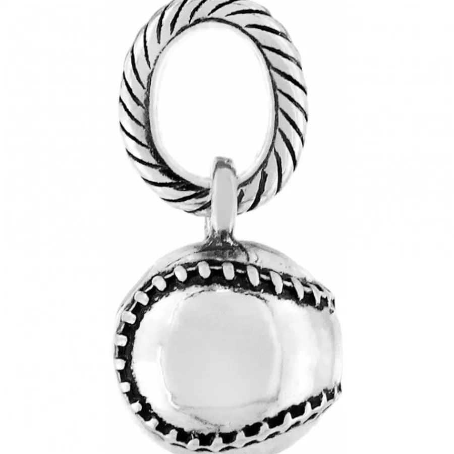 Charms>Brighton Fastball Charm Silver