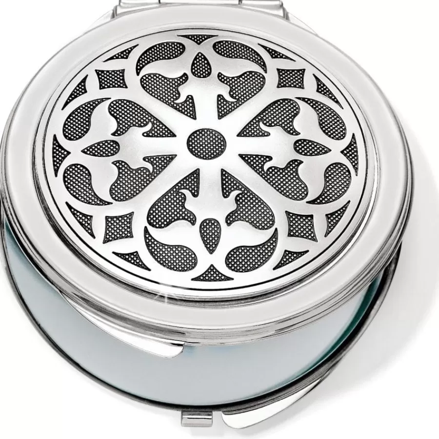 Handbag Accessories | Compacts & Pill Boxes>Brighton Ferrara Compact Mirror Silver