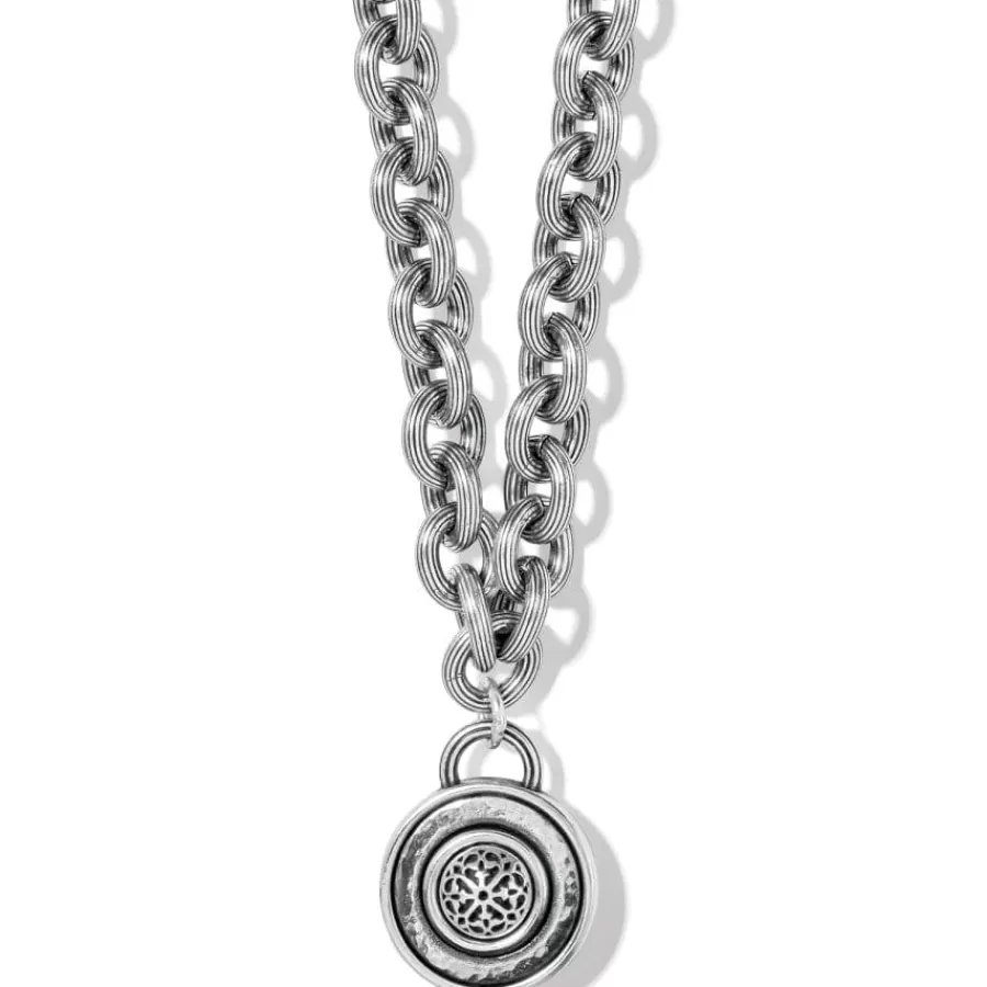 Necklaces>Brighton Ferrara Disc Necklace Silver