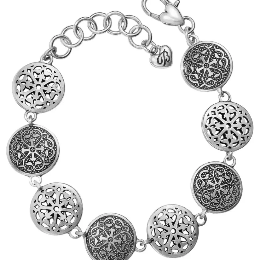 Bracelets>Brighton Ferrara Medallion Link Bracelet Silver