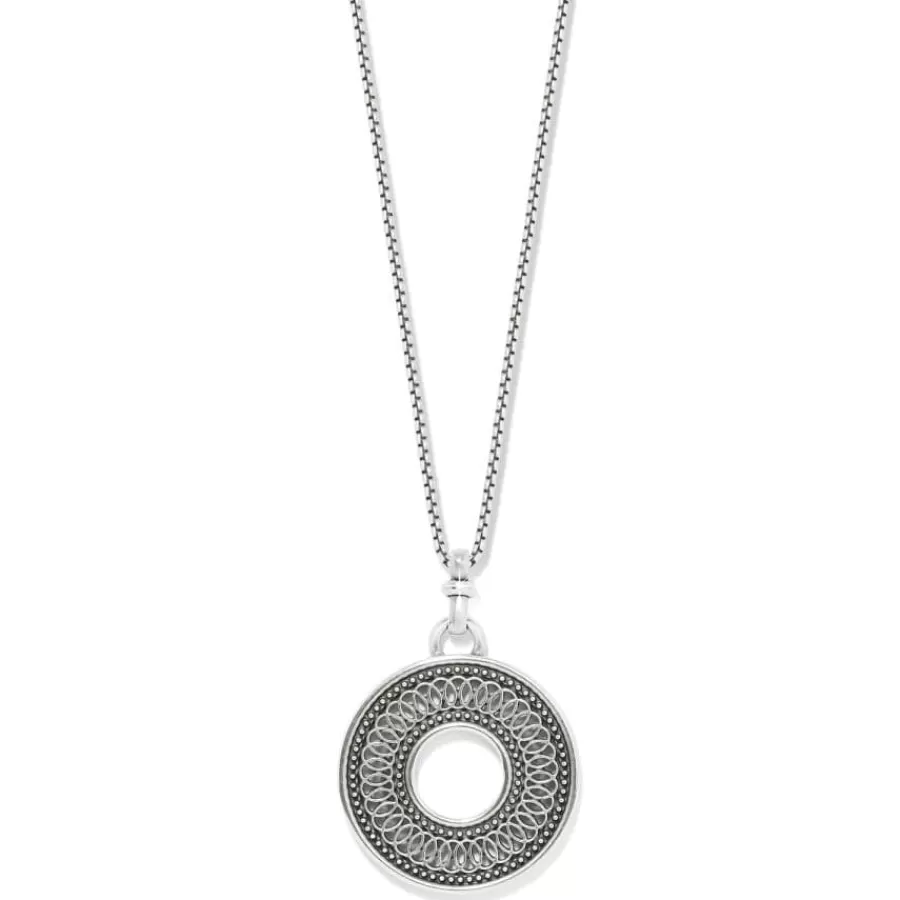 Necklaces>Brighton Ferrara Siena Round Necklace Silver