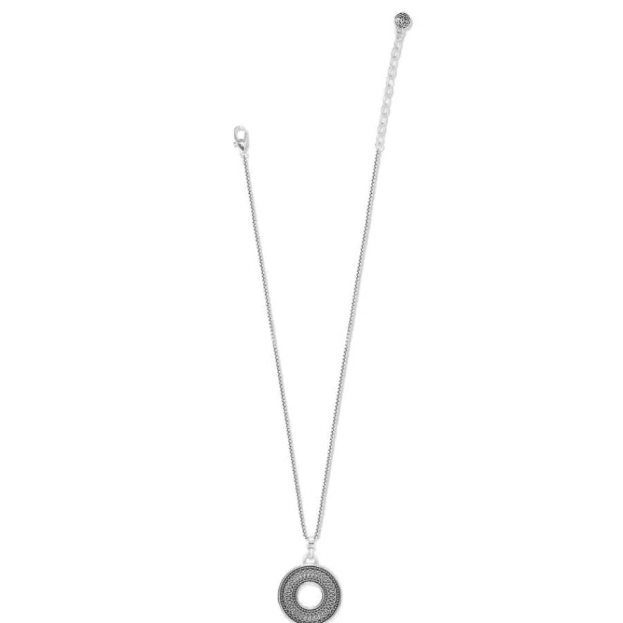 Necklaces>Brighton Ferrara Siena Round Necklace Silver