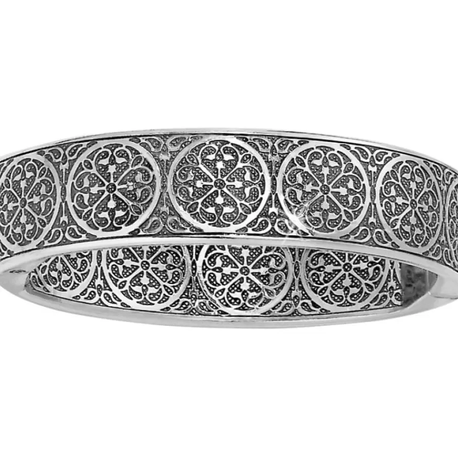 Bracelets>Brighton Ferrara Thin Hinged Bangle Silver