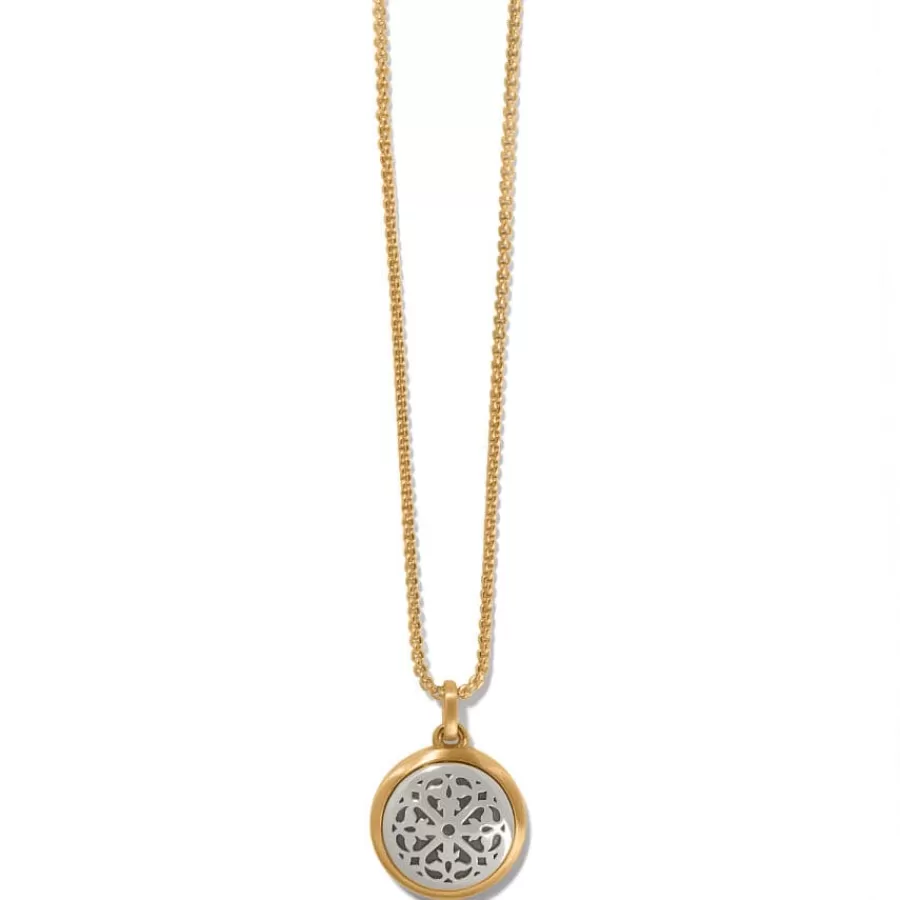 Necklaces>Brighton Ferrara Two Tone Luce Short Necklace Silver-Gold