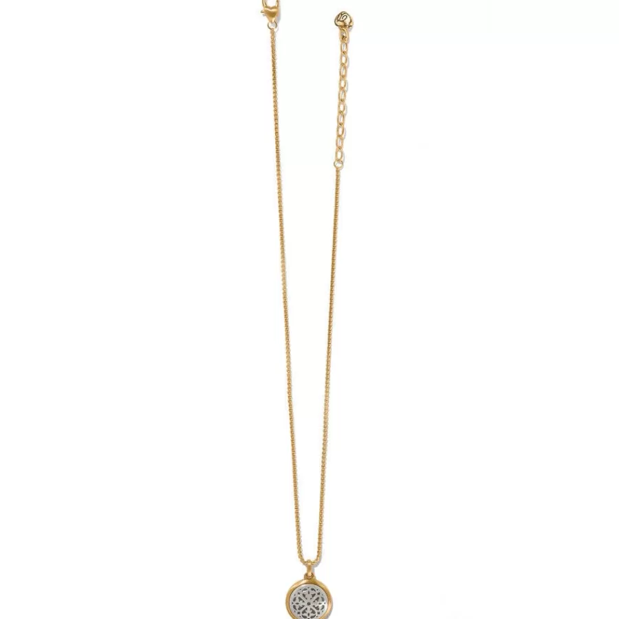 Necklaces>Brighton Ferrara Two Tone Luce Short Necklace Silver-Gold