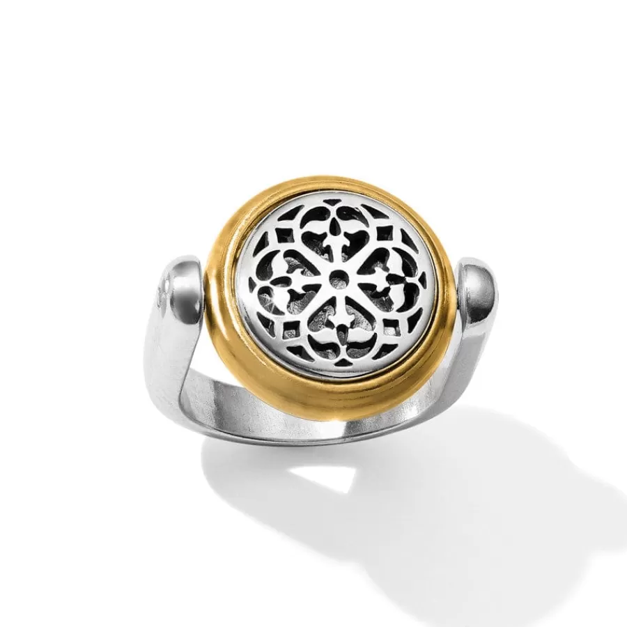 Rings>Brighton Ferrara Two Tone Reversible Ring Silver-Gold