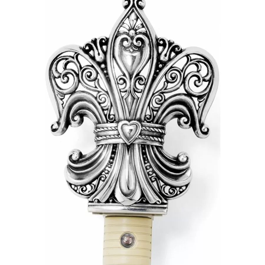 Office & Clocks>Brighton Fleur De Lis Nightlight Silver