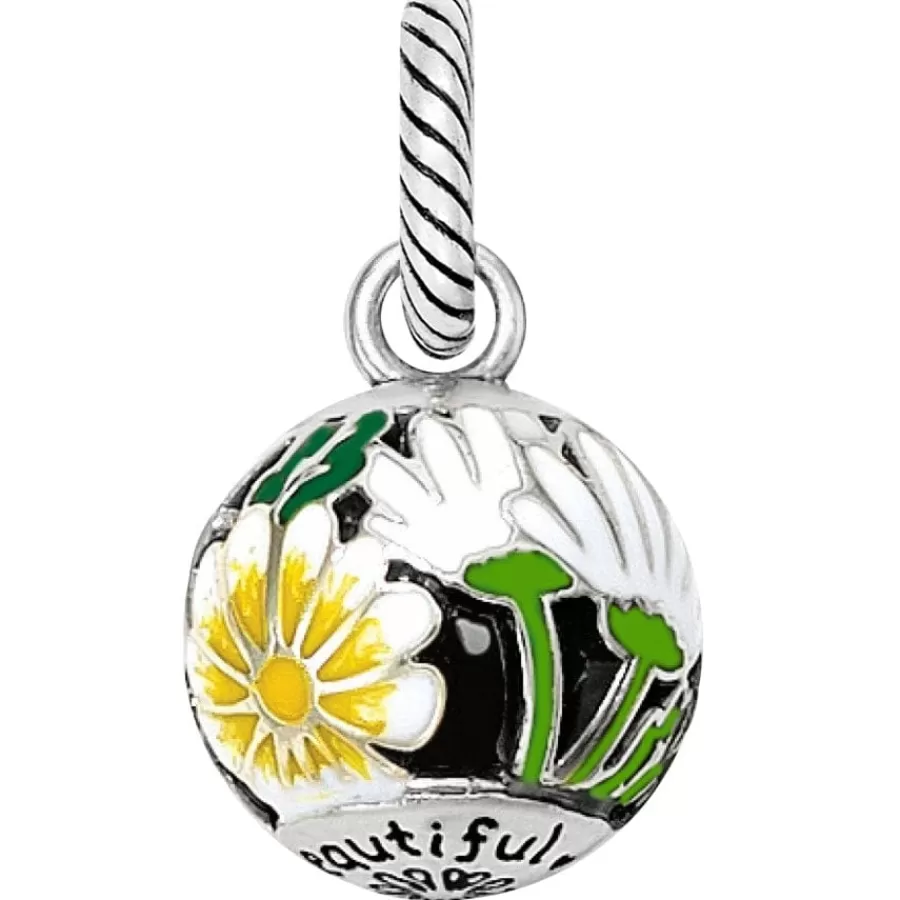 Charms>Brighton Flower Bulb Charm Silver-Multi