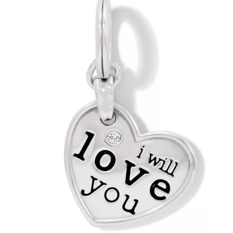 Charms>Brighton Forever Be Loved Charm Silver