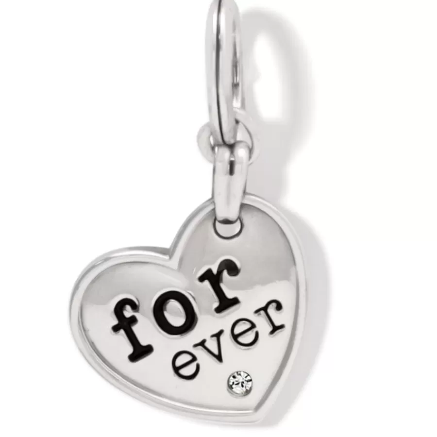 Charms>Brighton Forever Be Loved Charm Silver