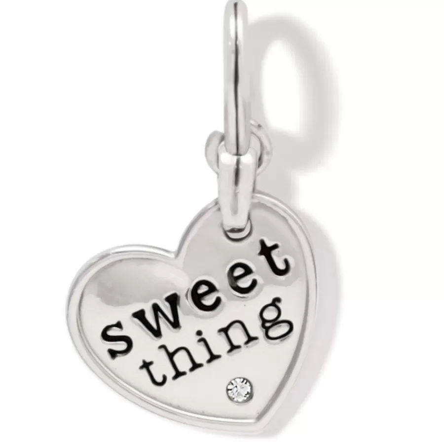 Charms>Brighton Forever Be Sweet Charm Silver