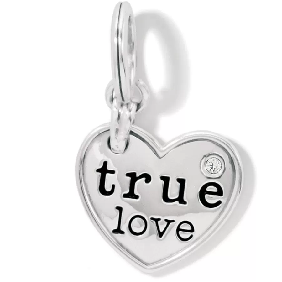 Charms>Brighton Forever Be True Charm Silver