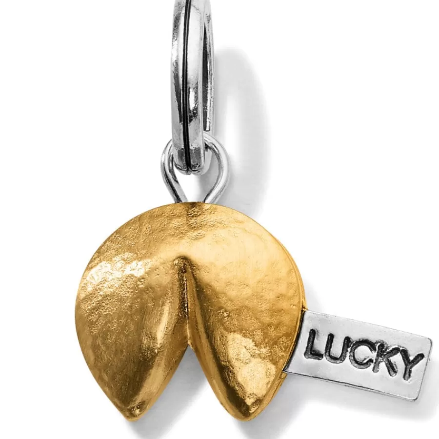 Charms>Brighton Fortune Cookie Charm Silver-Gold