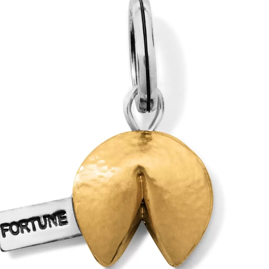 Charms>Brighton Fortune Cookie Charm Silver-Gold