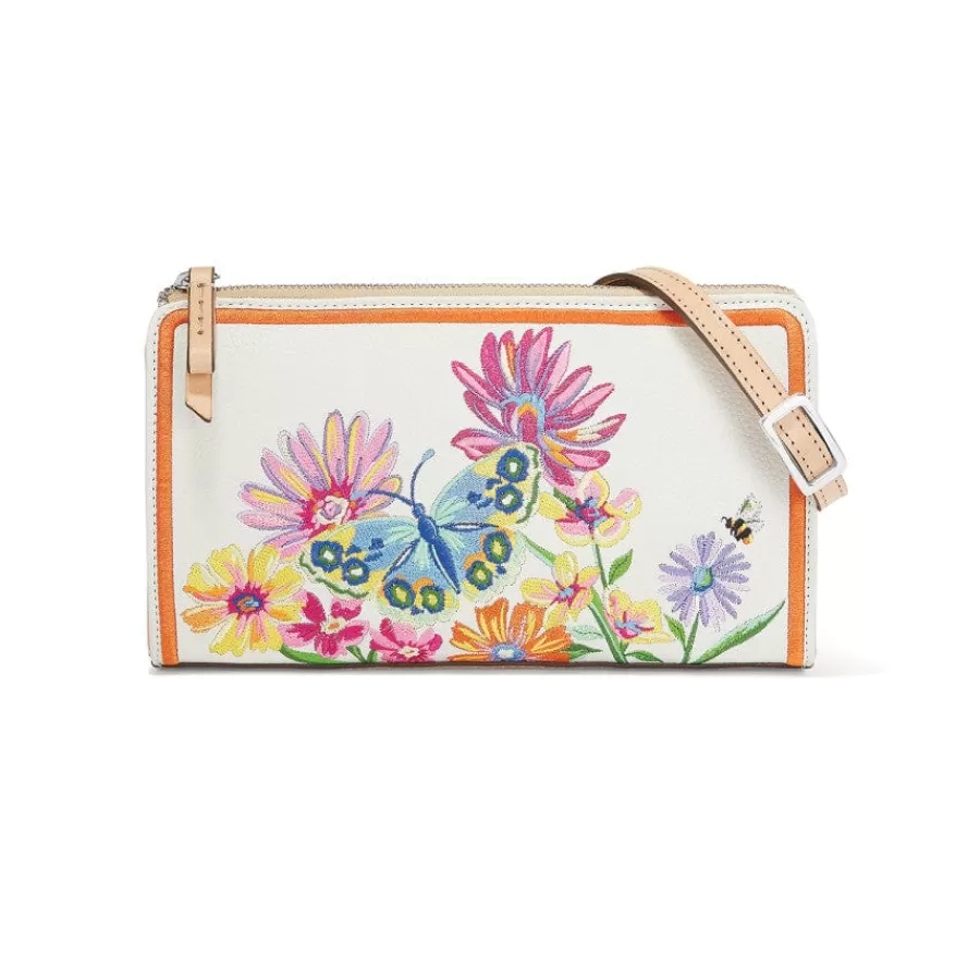 Crossbodies | Wallets & Card Cases>Brighton French Garden Embroidered Pouch Multi