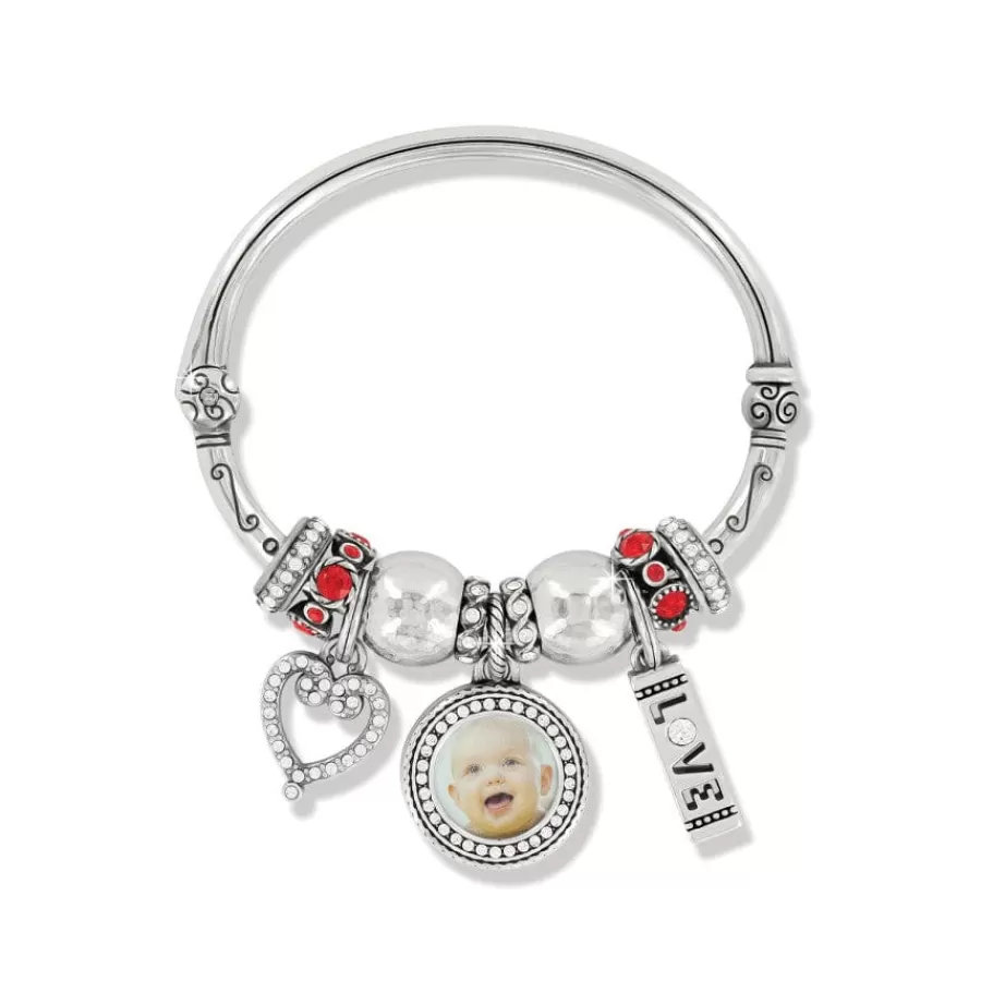 Photo Lockets | Ready-To-Wear Charm Sets>Brighton Full Of Love Charm Bangle Silver-Red