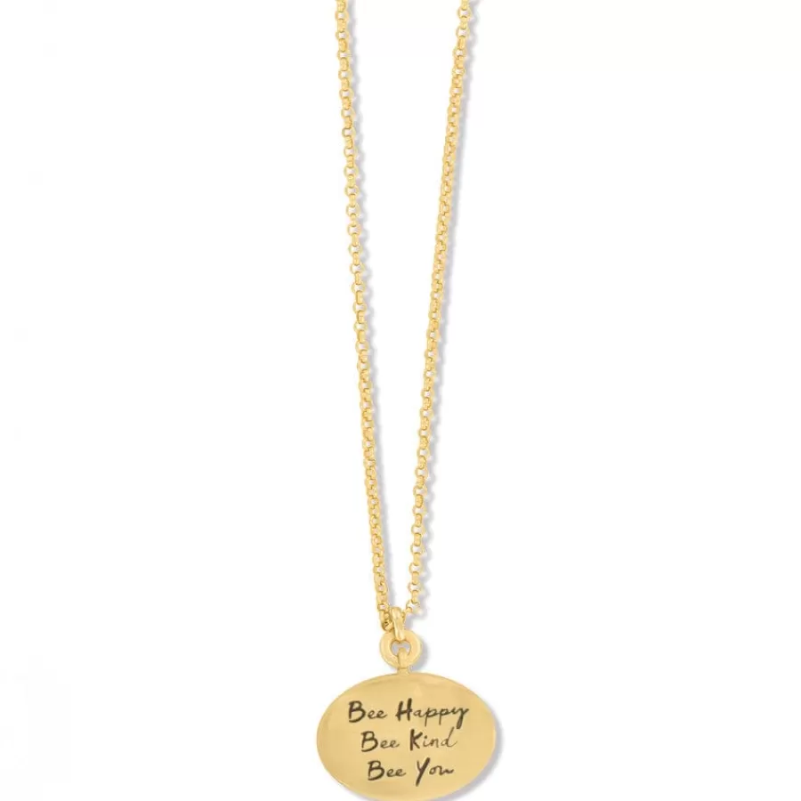 Necklaces>Brighton Garden's Splendour Bee Necklace Gold-Multi