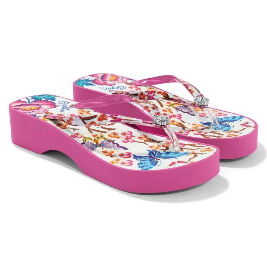 Flip Flops>Brighton Geisha Platform Flip Flops Pink