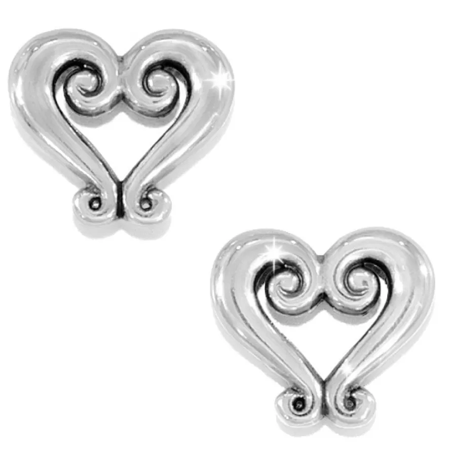 Earrings>Brighton Genoa Heart Mini Post Earrings Silver