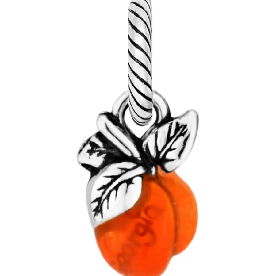 Charms>Brighton Georgia Charm Silver-Orange