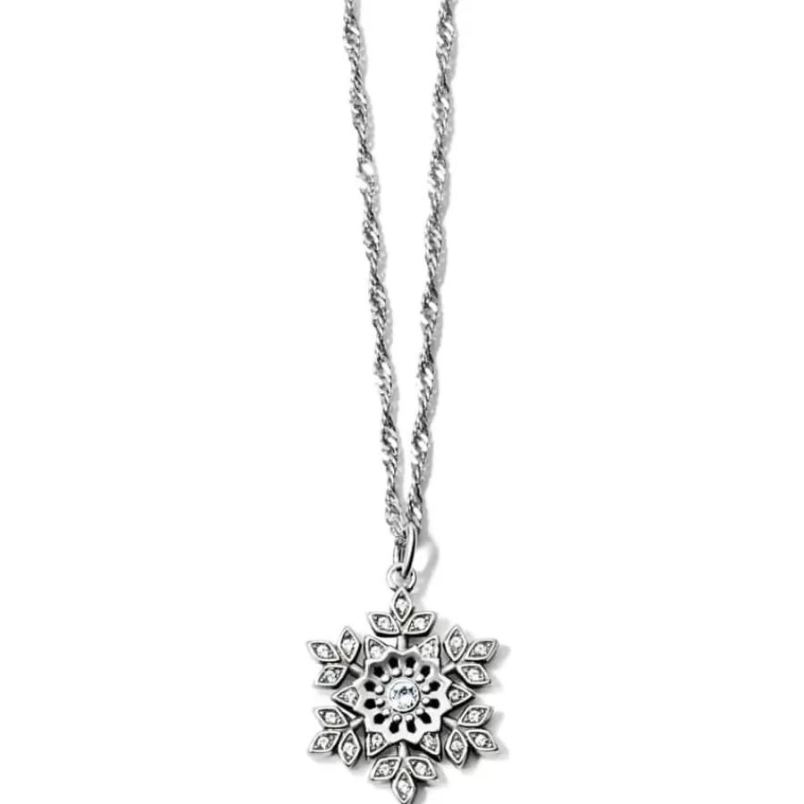 Necklaces>Brighton Glint Snowflake Necklace Silver