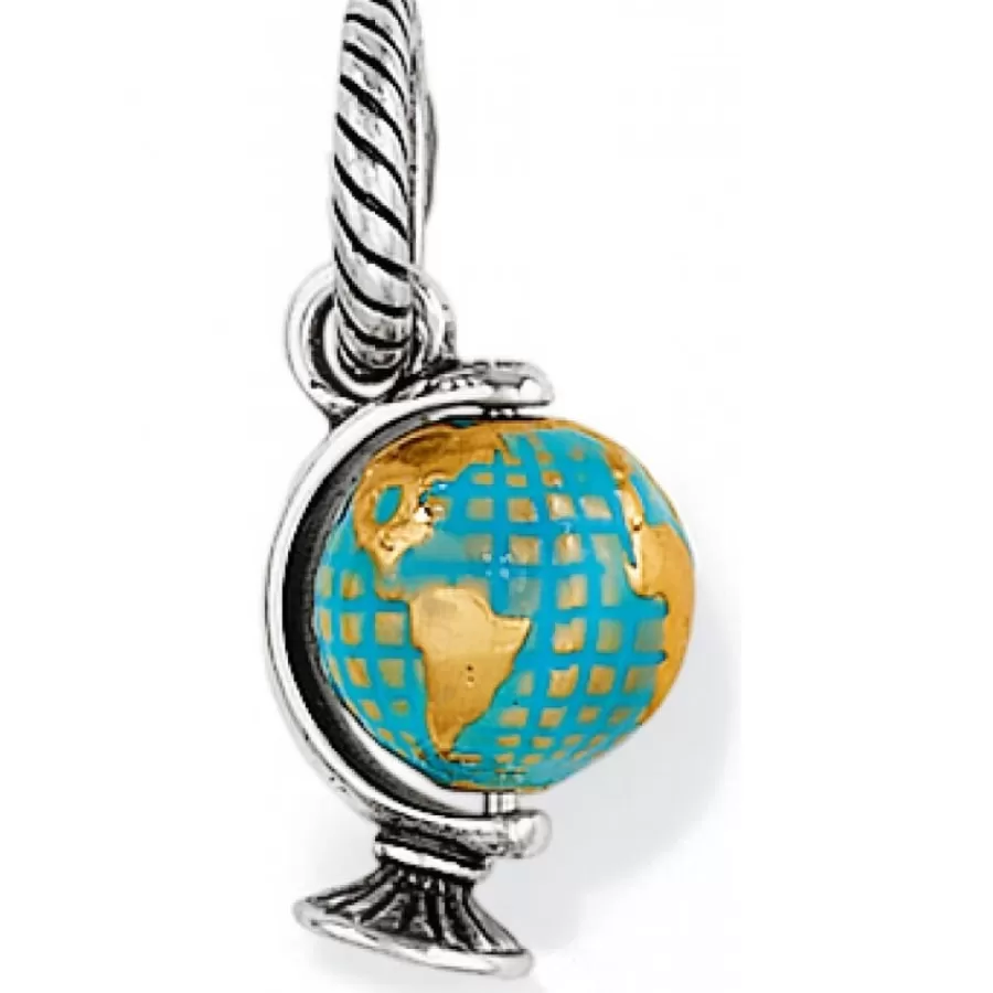 Charms>Brighton Globe Charm Blue