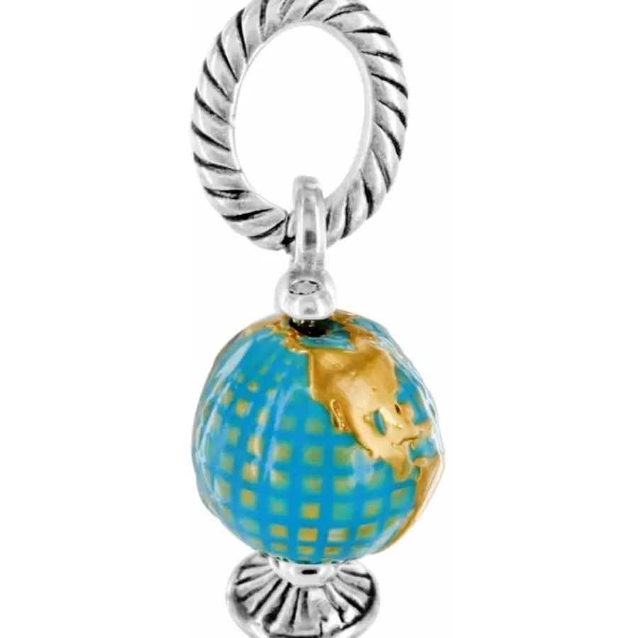 Charms>Brighton Globe Charm Blue