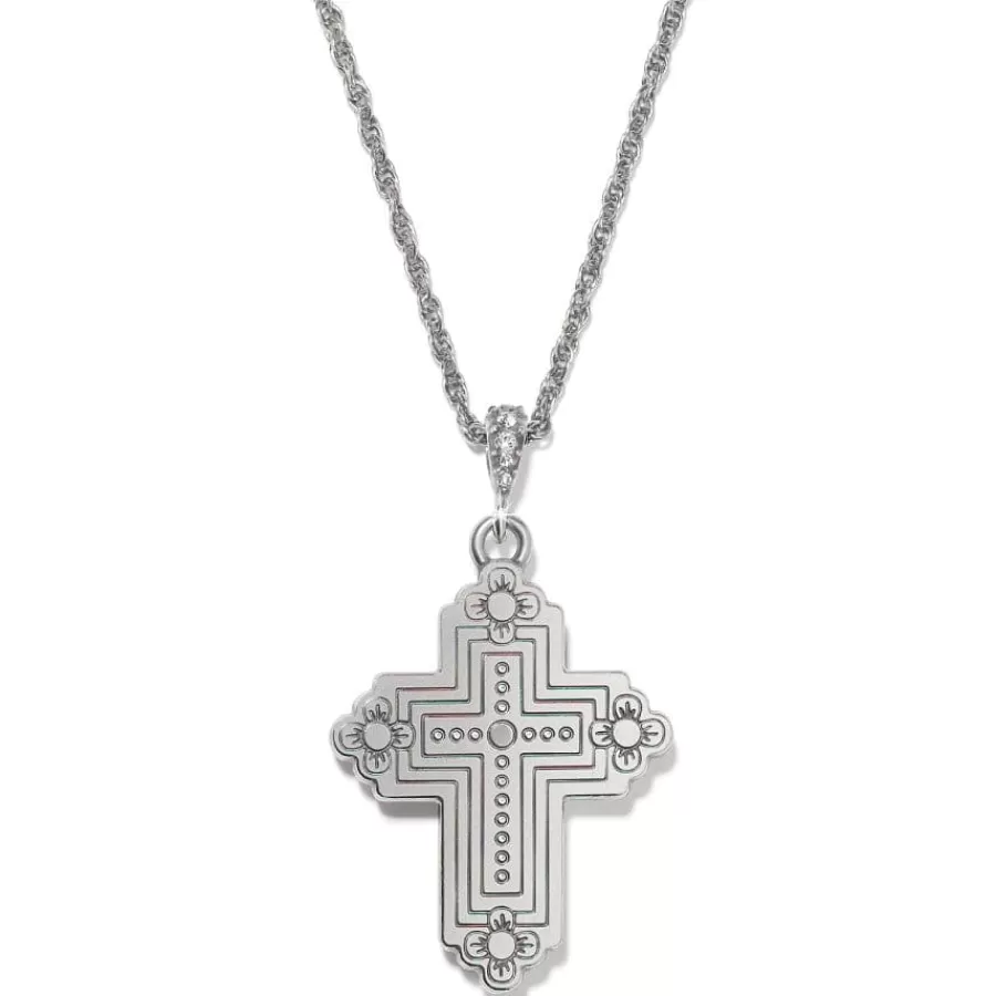 Necklaces>Brighton Glory Cross Necklace Silver