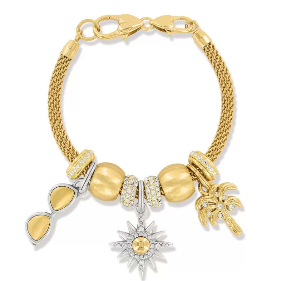 Ready-To-Wear Charm Sets>Brighton Golden Summer Sun Charm Bracelet Silver-Gold