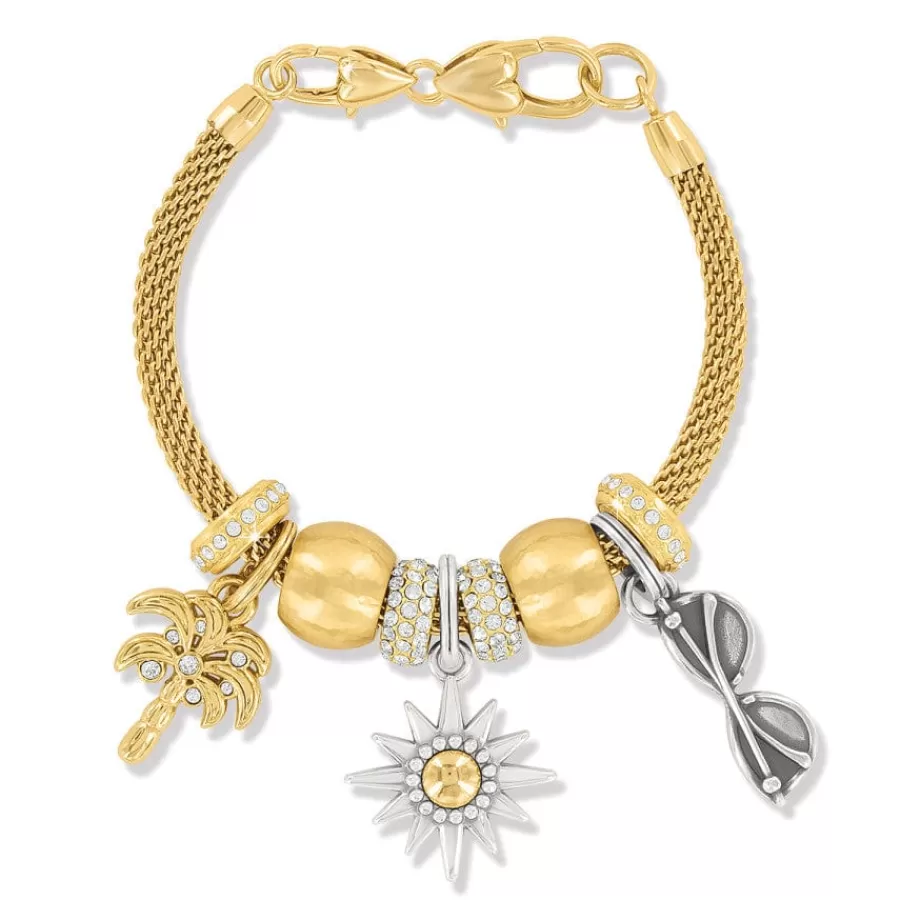 Ready-To-Wear Charm Sets>Brighton Golden Summer Sun Charm Bracelet Silver-Gold