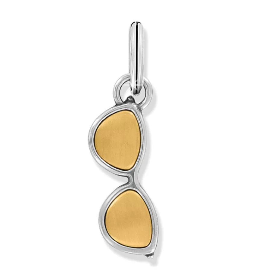 Charms>Brighton Golden Sunglass Charm Silver-Gold