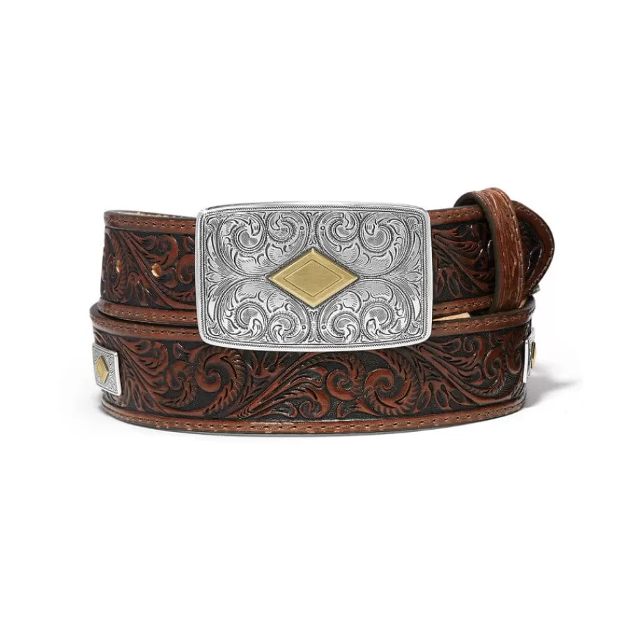 Men'S Belts & Wallets>Brighton Goldfield Belt Brown