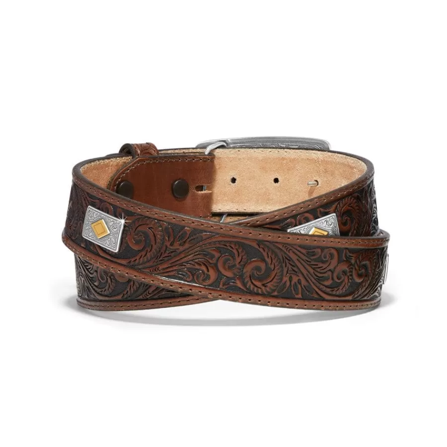 Men'S Belts & Wallets>Brighton Goldfield Belt Brown