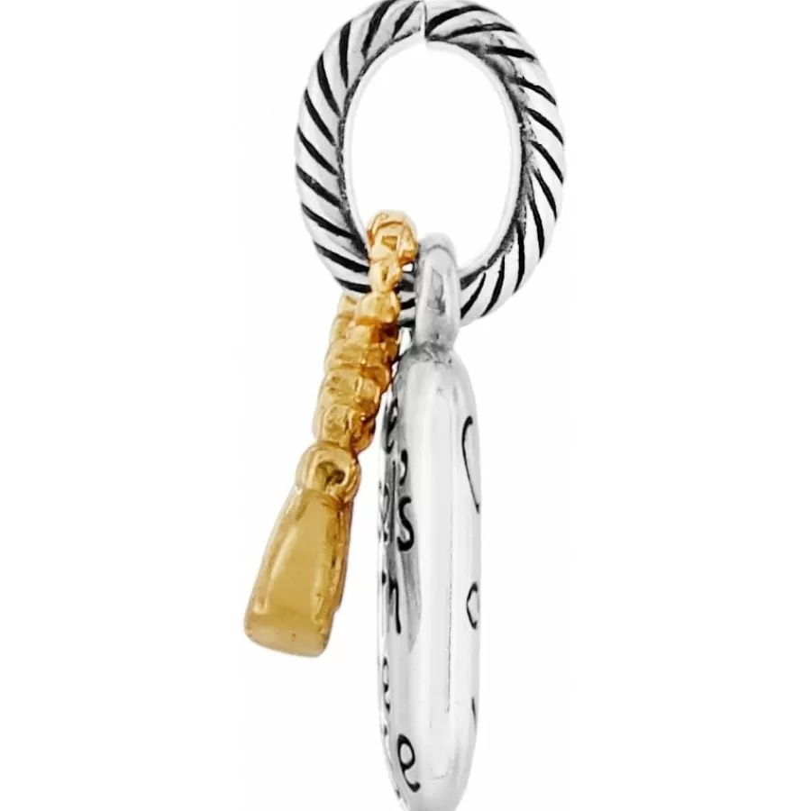 Charms>Brighton Graduation Charm Silver-Gold