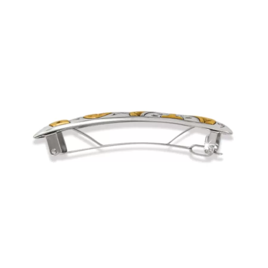 Hair Accessories>Brighton Granada Barrette Silver-Gold