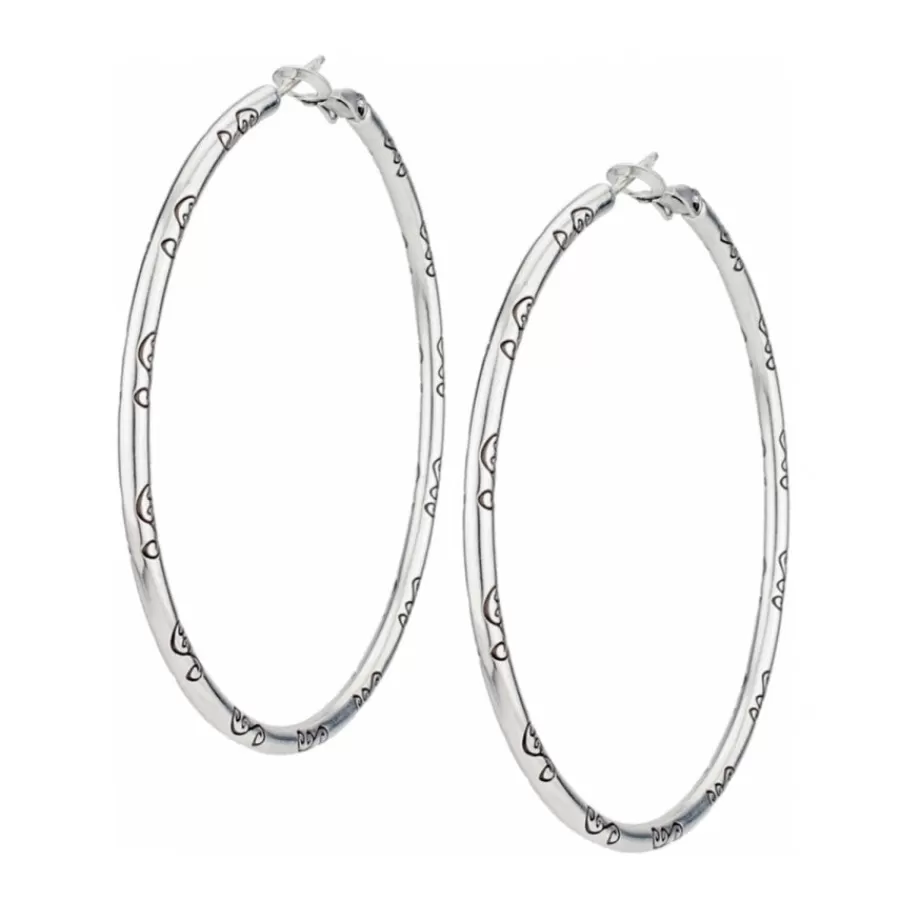 Earrings | Charm Necklaces & Holders>Brighton Grande Hoop Charm Earrings