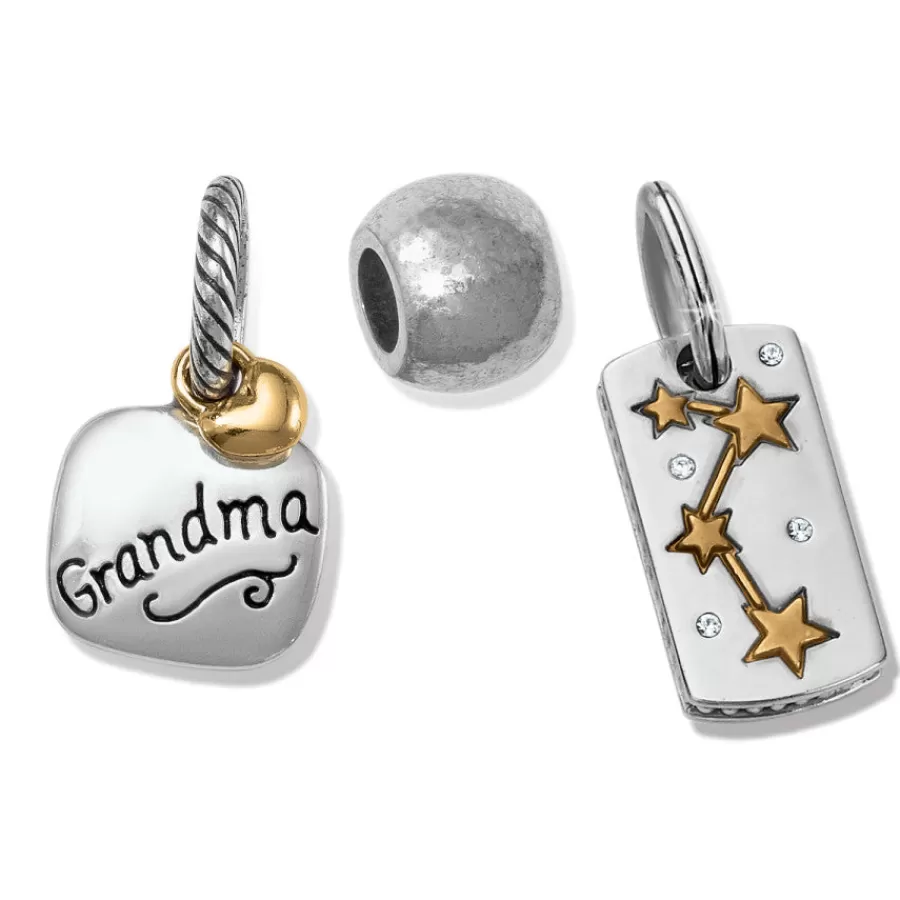 Ready-To-Wear Charm Sets>Brighton Grandma Is My Hero Gift Set Silver-Gold