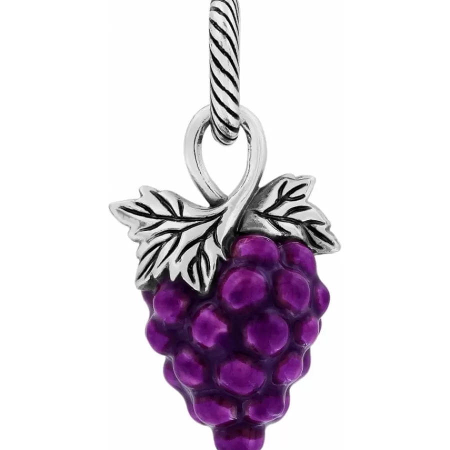 Charms>Brighton Grapeful Bunch Charm Purple