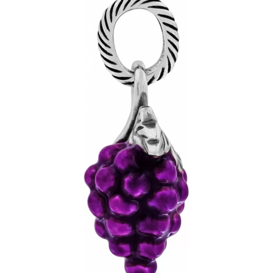 Charms>Brighton Grapeful Bunch Charm Purple