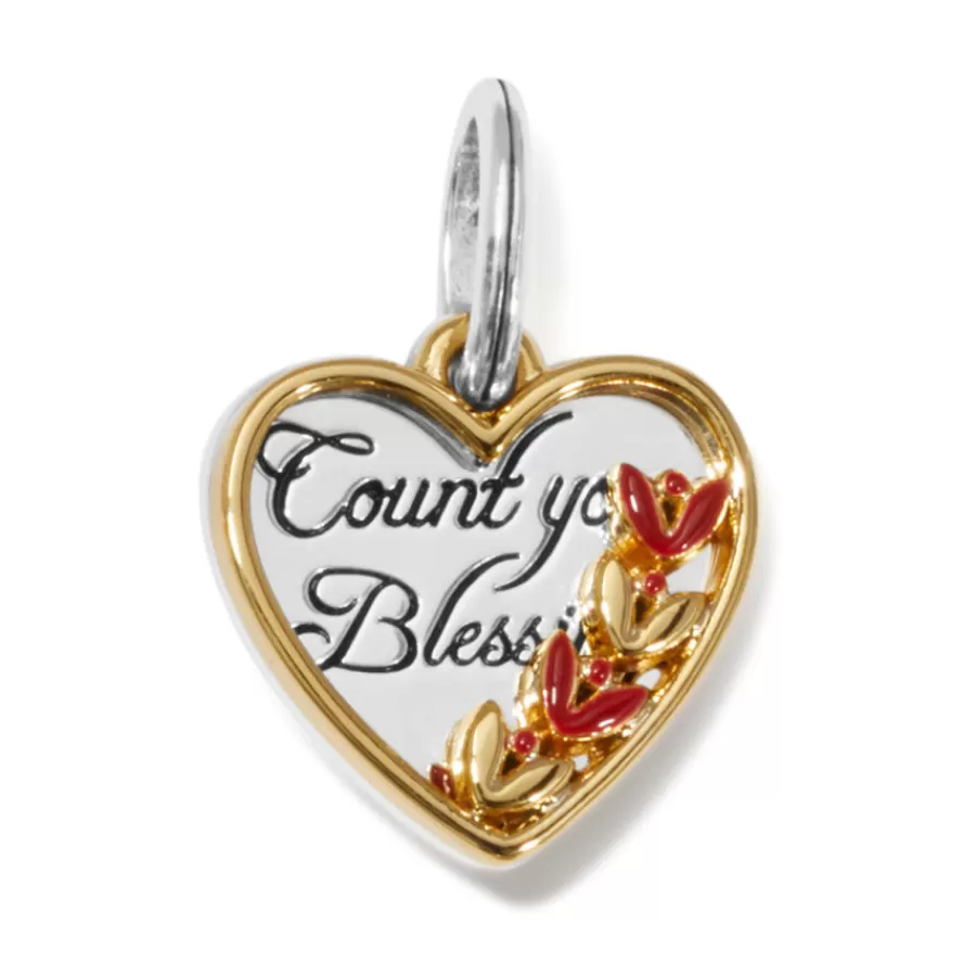 Charms>Brighton Grateful Charm Silver-Gold