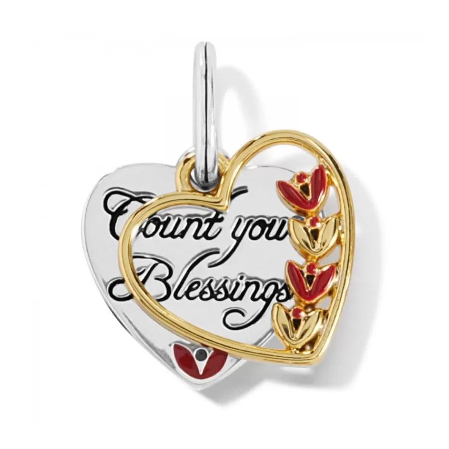 Charms>Brighton Grateful Charm Silver-Gold