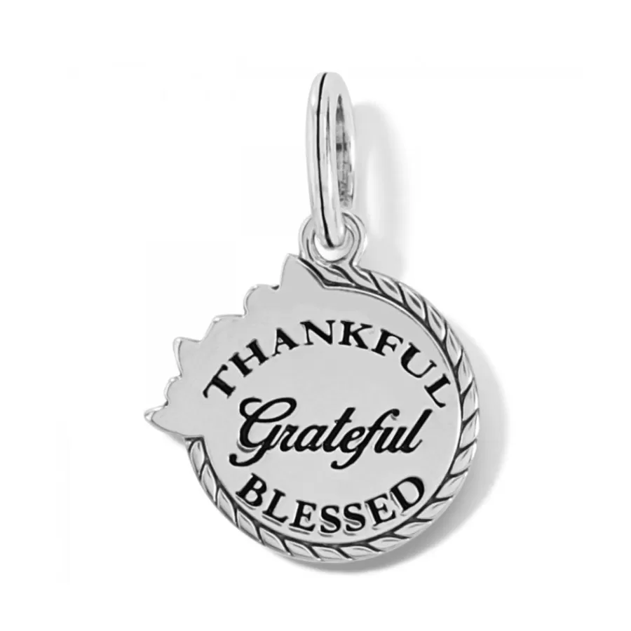 Charms>Brighton Gratitude Charm Silver-Gold