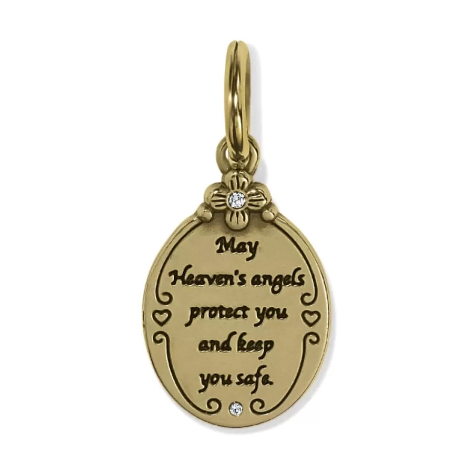 Charms>Brighton Guardian Angel Charm Silver-Gold