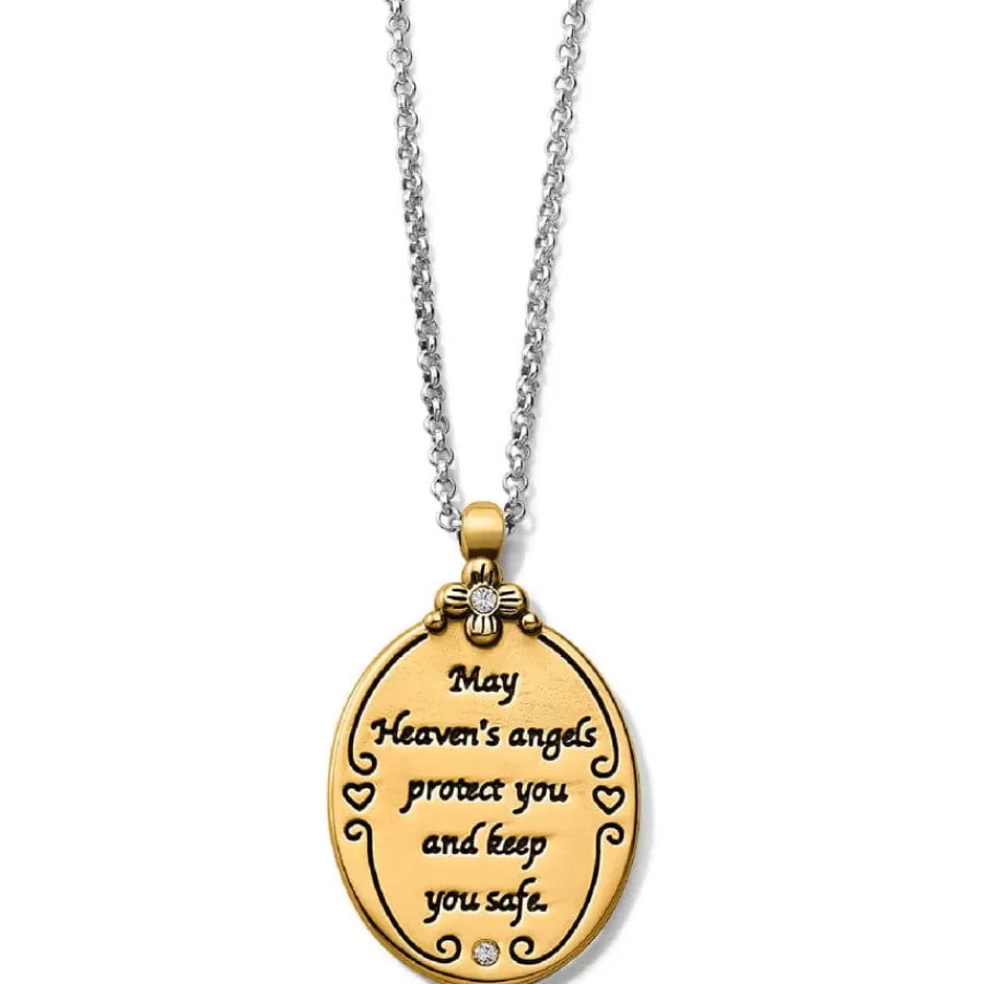 Necklaces>Brighton Guardian Angel Two-Tone Pendant Necklace Silver-Gold