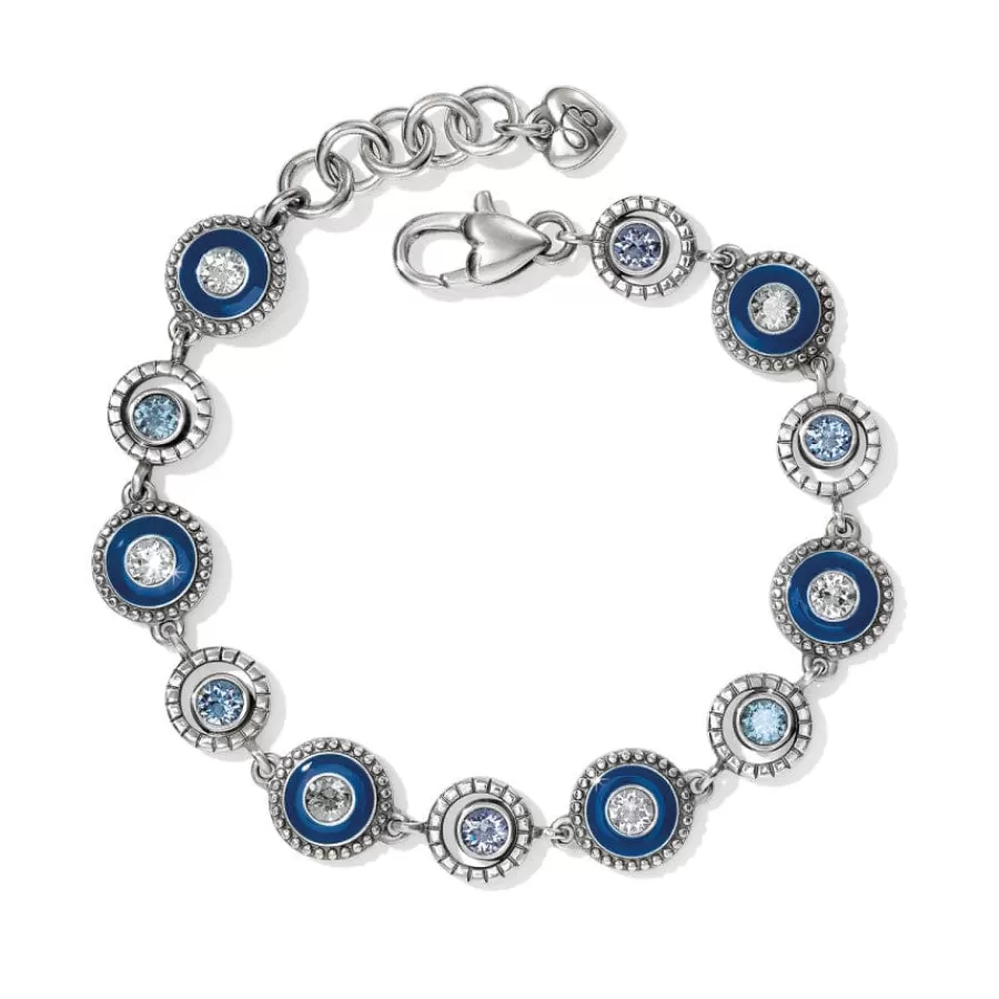 Bracelets>Brighton Halo Eclipse Bracelet Silver-Blue