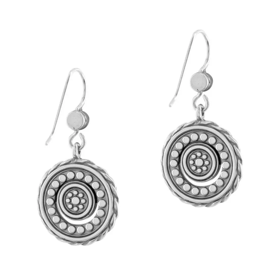 Earrings>Brighton Halo Eclipse French Wire Earrings Silver-Blue