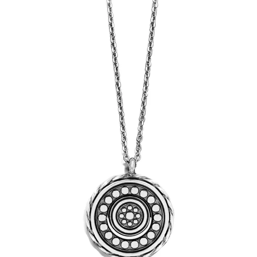 Necklaces>Brighton Halo Eclipse Petite Necklace Silver-Blue