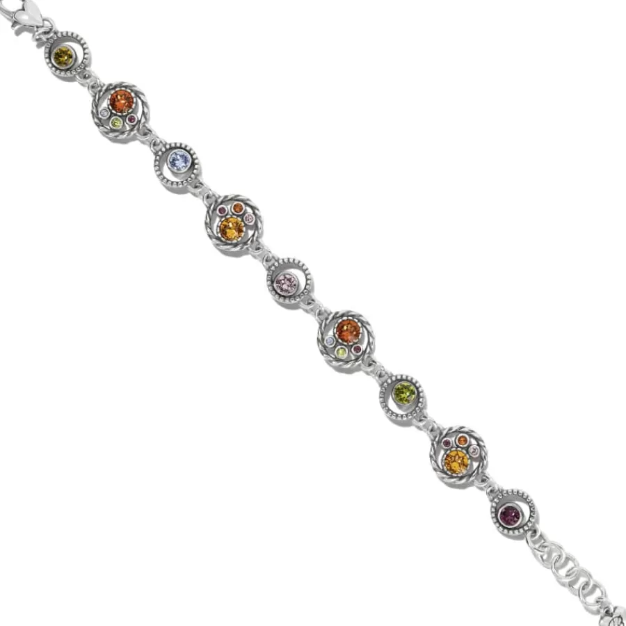 Bracelets>Brighton Halo Gems Bracelet Silver-Multi