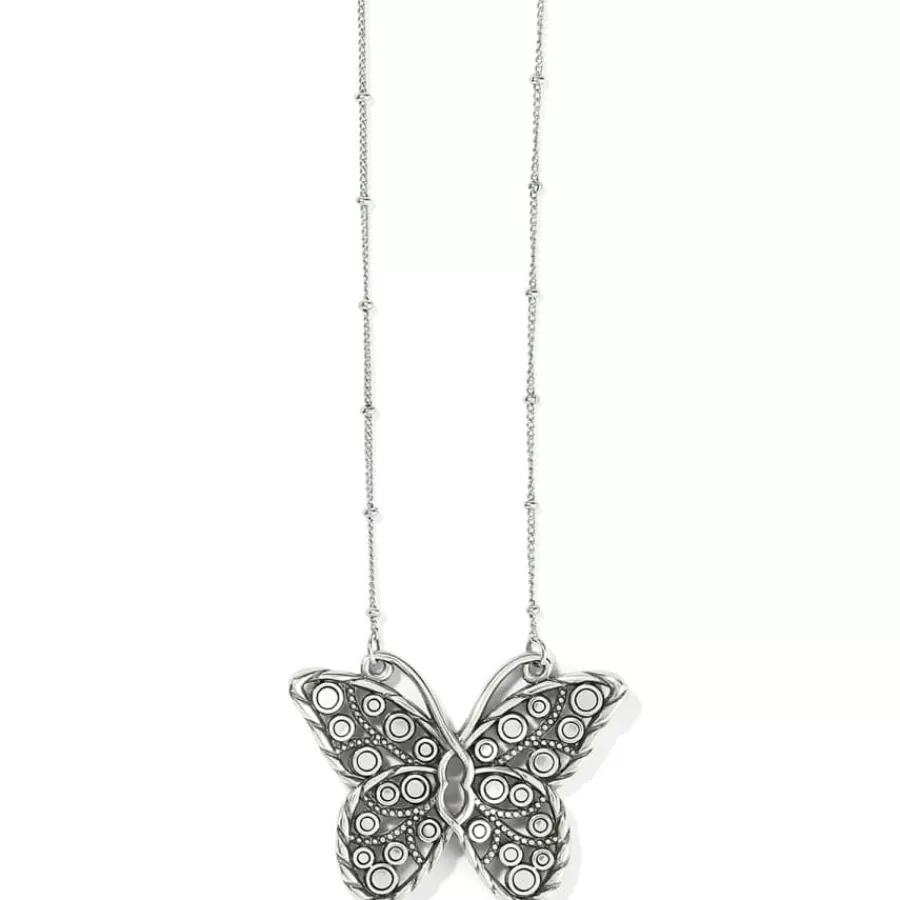 Necklaces>Brighton Halo Gems Monarch Necklace Silver-Multi